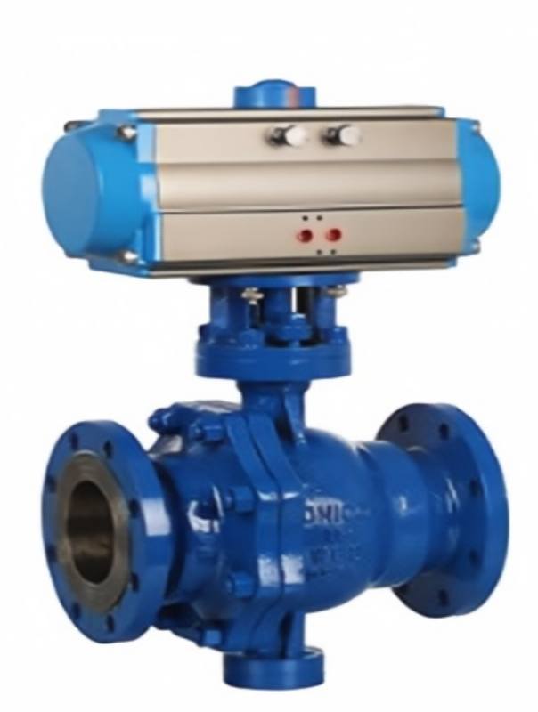 Pneumatic flanged ball valve, flanged ball valve, pneumatic ball valve