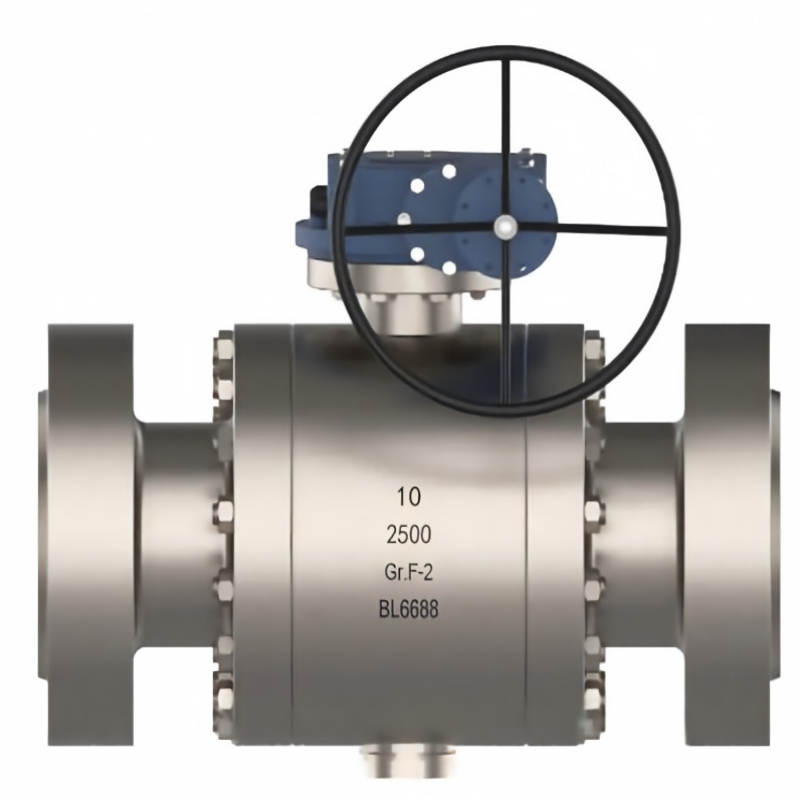 Titanium forged steel fixed ball valve, titanium ball valve