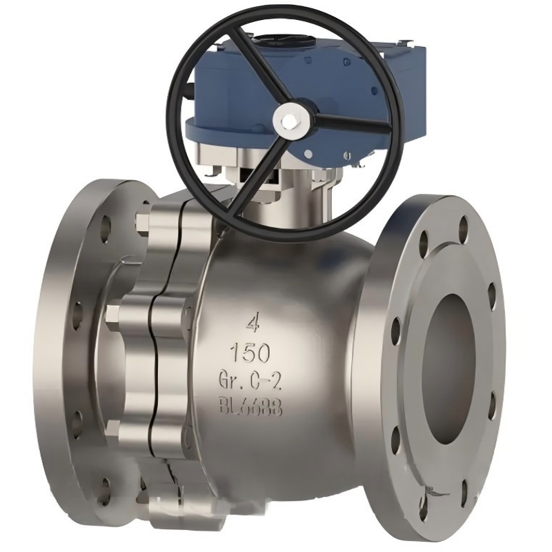 Gr.C-2 worm wheel drives floating ball valve, floating ball valve