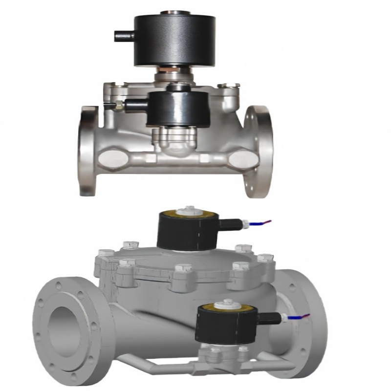 Dual-flow electromagnetic valve, electromagnetic valve
