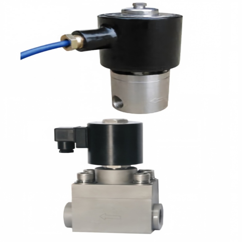 High-pressure solenoid valve, solenoid valve