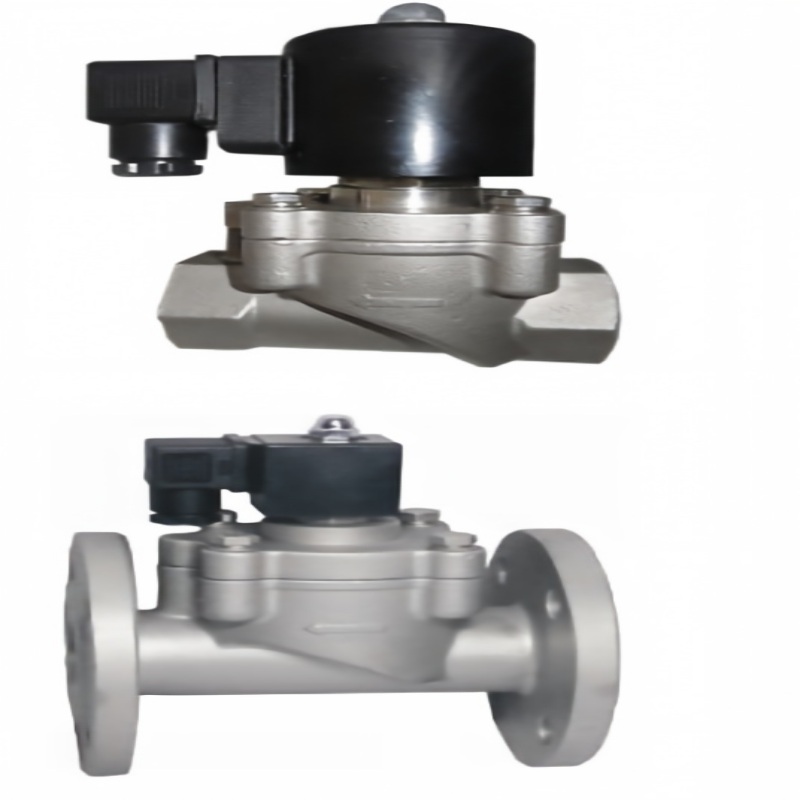 Distribution direct-acting electromagnetic valve, direct-acting electromagnetic valve